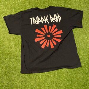 Men's Black and Navy T-shirt